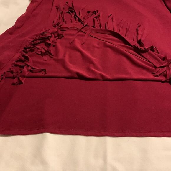 Serena Williams size 3 XL asymmetrical burgundy tunic top - Picture 11 of 11